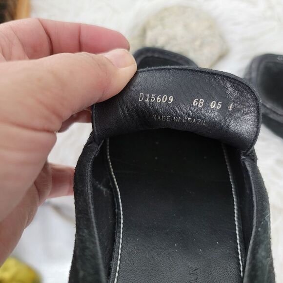 Cole haan black suede moccasin with patent trim main image 7